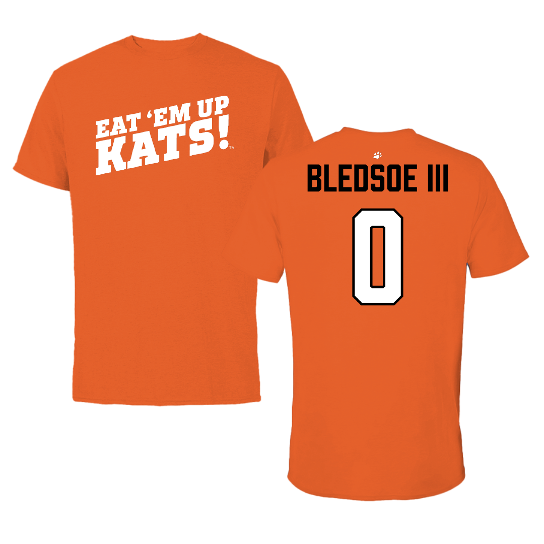 Sam Houston State University Football Orange Tee - #0 Darrick Bledsoe III