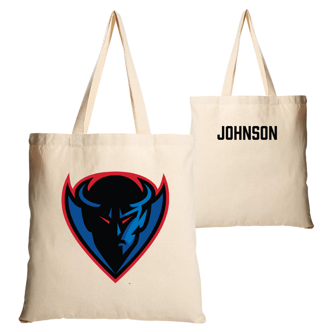 DePaul University TF and XC Tan Canvas Tote Bag - Trixie Johnson