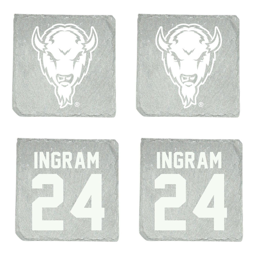 Marshall University Basketball (W) Stone Coaster (4 Pack)  - #24 Kassie Ingram