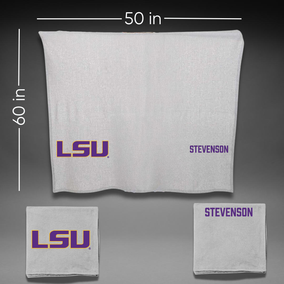 Louisiana State University TF and XC Gray Blanket - Addy Stevenson