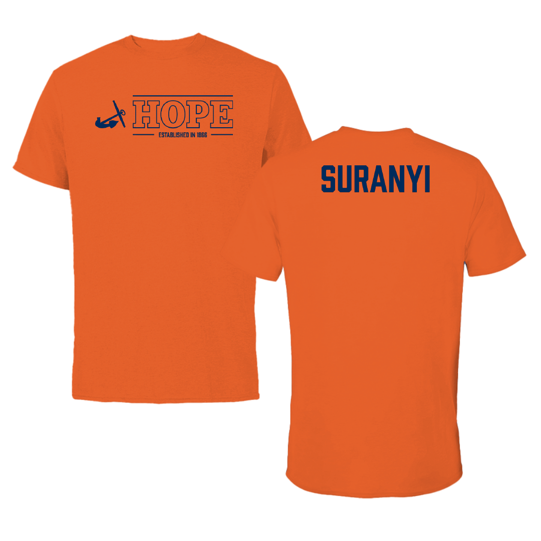 Hope College Swimming & Diving Orange General Tee - Nick Suranyi
