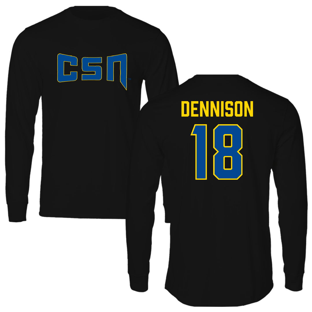 College of Southern Nevada Softball Black Long Sleeve - #18 Sierra Dennison