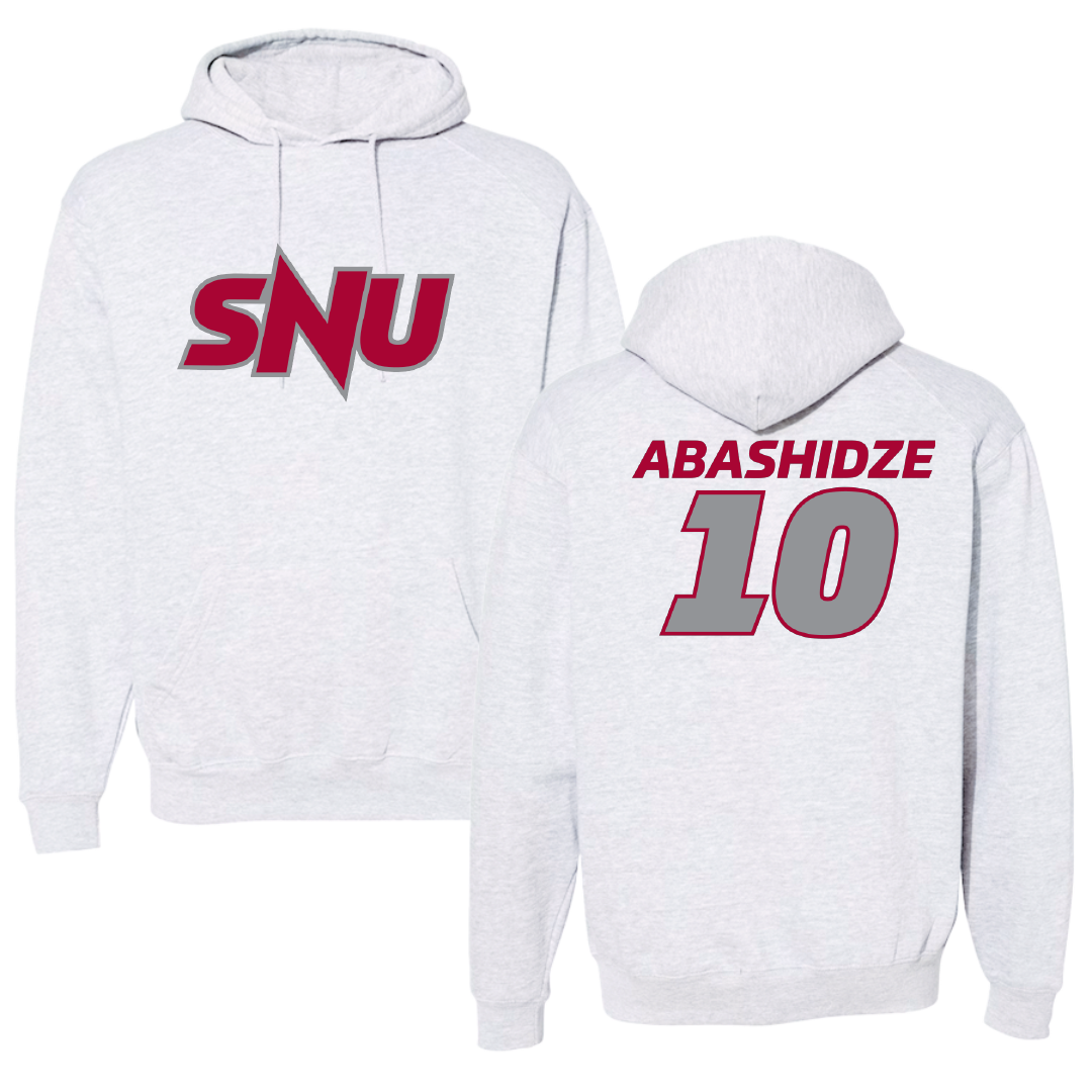 Southern Nazarene University Basketball (M) Light Gray Hoodie - #10 Shota Abashidze