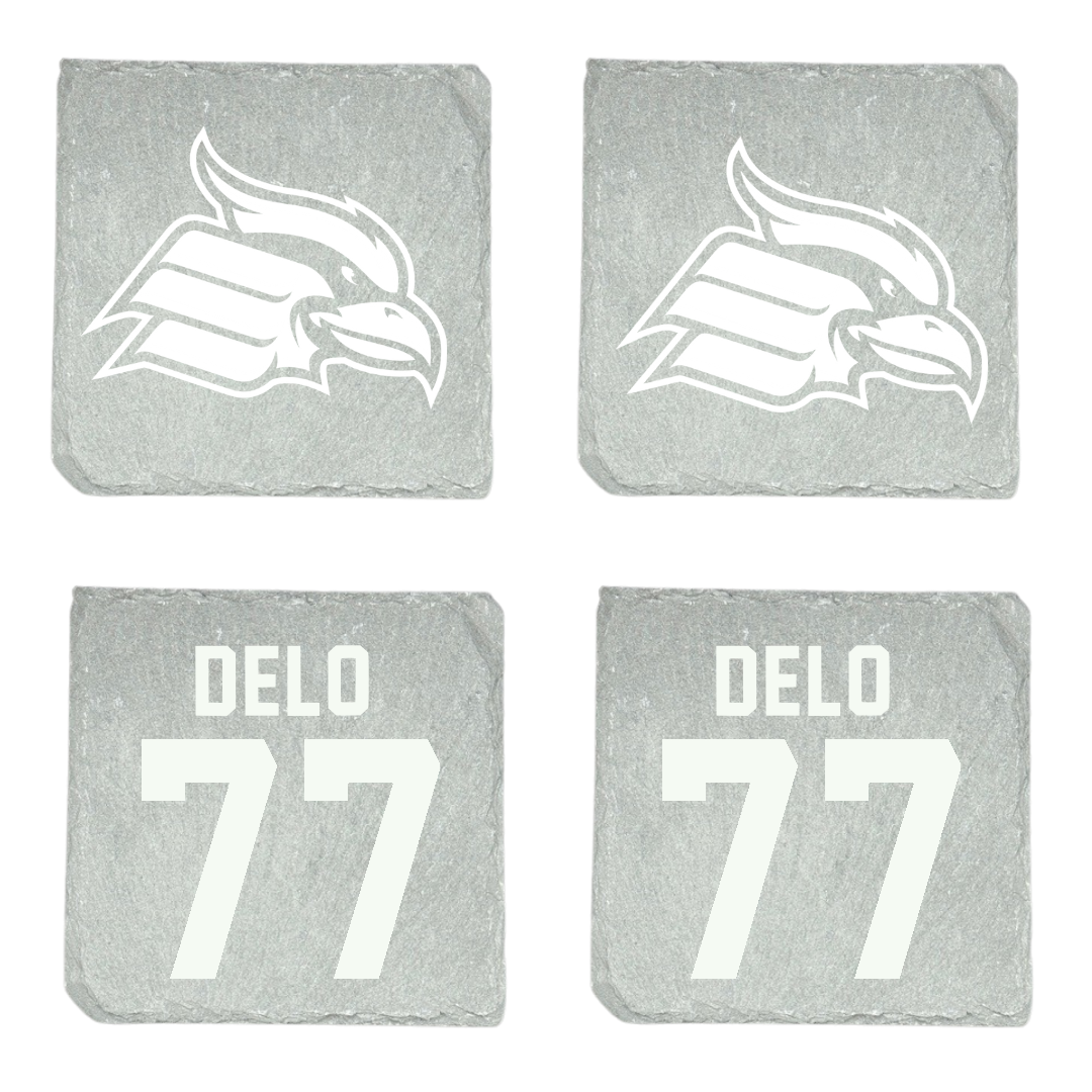 Wheeling University Soccer (M) Stone Coaster (4 Pack)  - #77 Daniel Delo