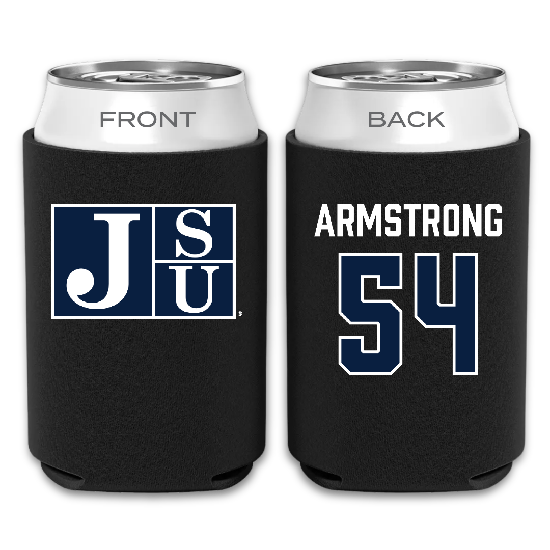 Jackson State University Football Black Can Cooler - #54 Kale Armstrong