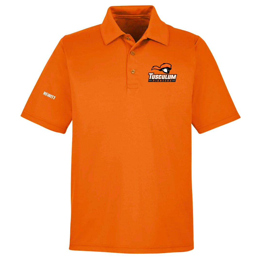 Tusculum University Cheer Orange Polo - Cheyenne Hewitt