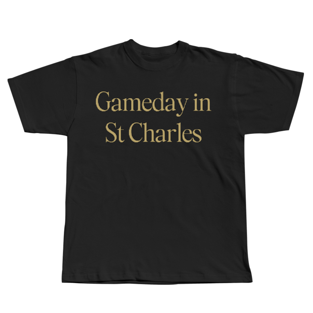Lindenwood University Volleyball (W) Black Gameday Tee - #10 Addy McAleer