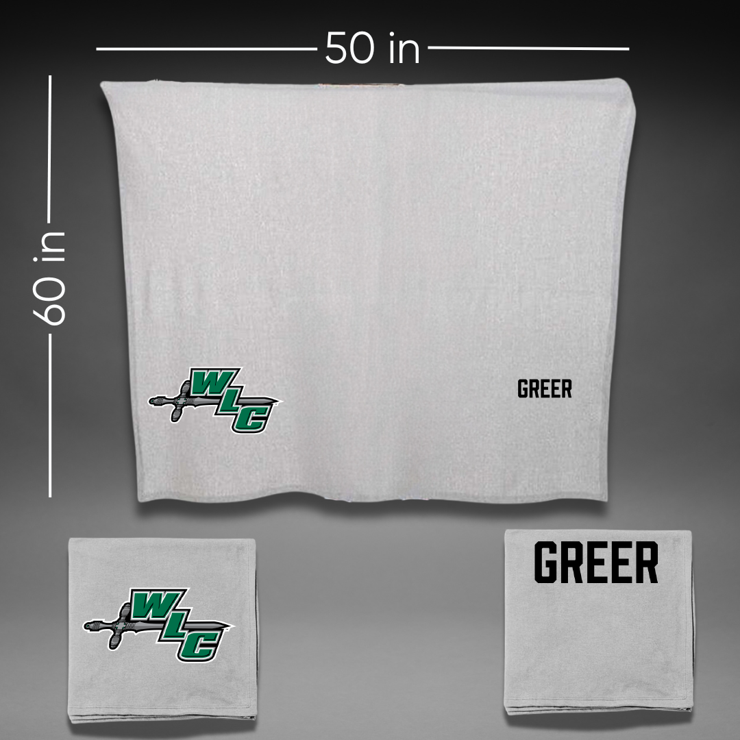 Wisconsin Lutheran College TF and XC Gray Blanket - Hunter Greer