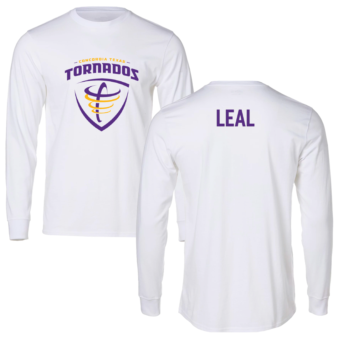 Concordia University (Texas) TF and XC White Long Sleeve - Gerardo Leal