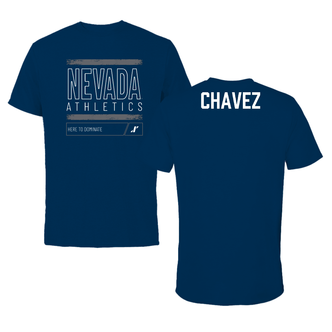 University of Nevada Cheer Navy Dominate Performance Tee - Natalie Chavez
