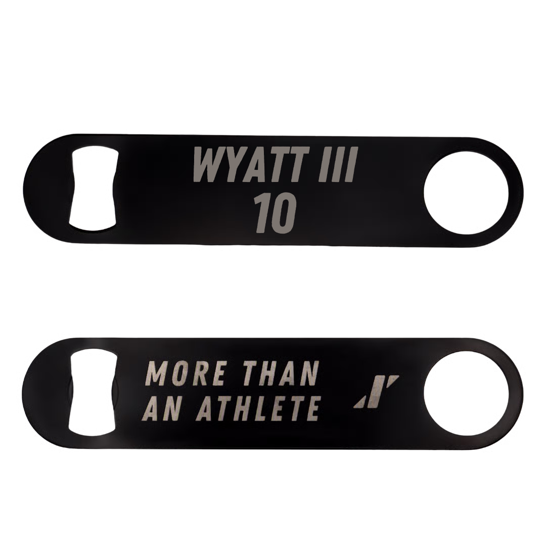 Football Black Bottle Opener - #10 Jacques Wyatt III