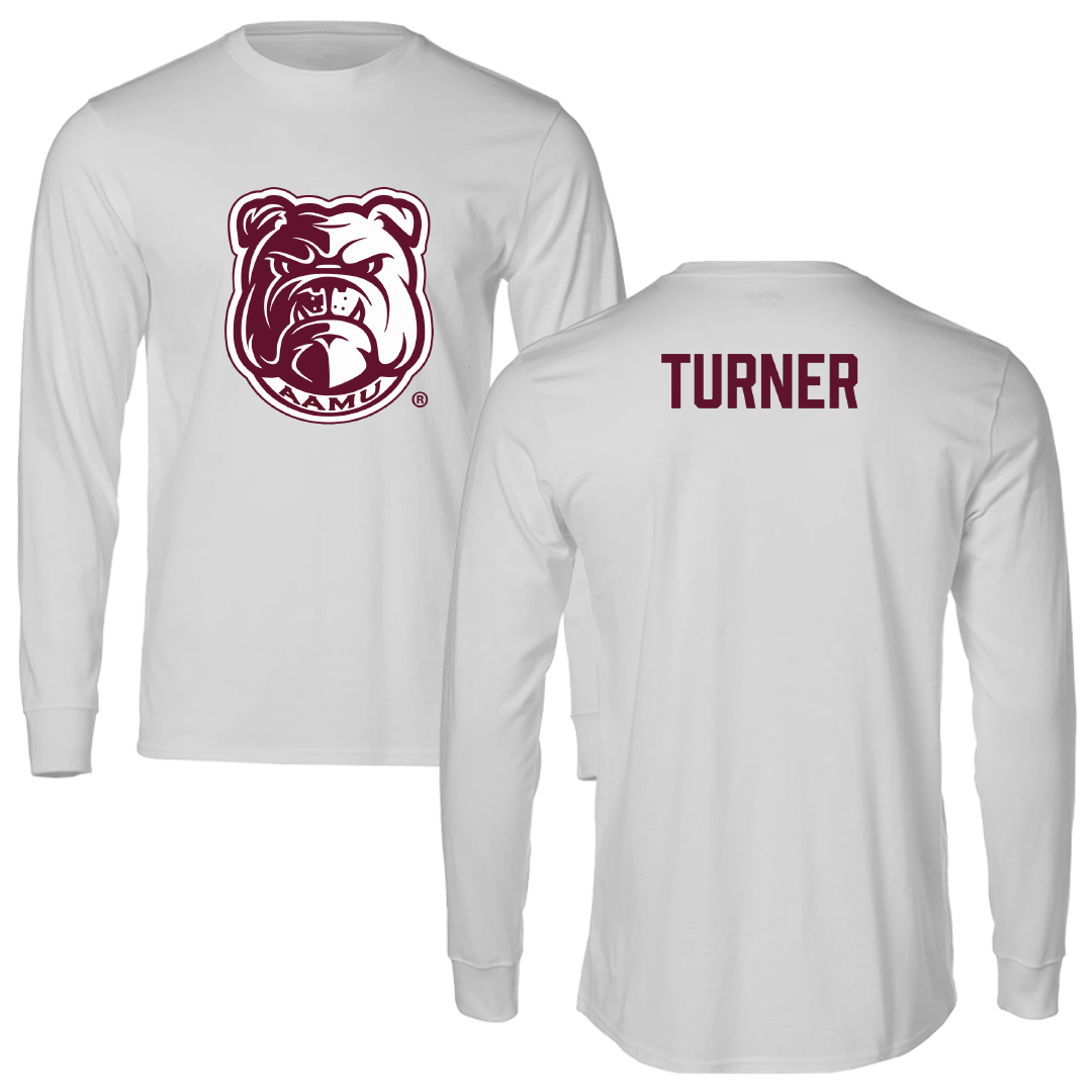Alabama A&M University TF and XC Light Gray Performance Long Sleeve - Xavier Turner