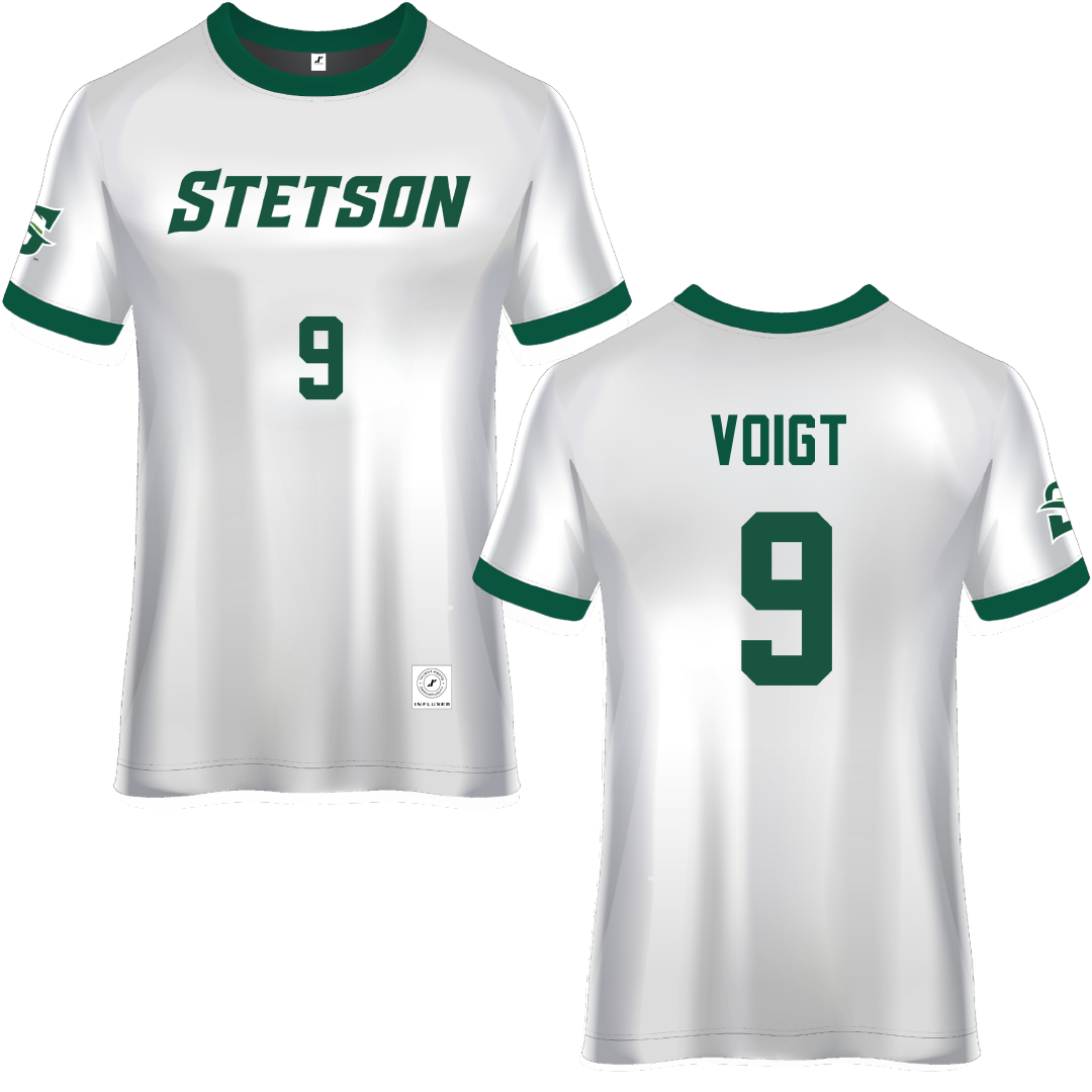 Stetson University White Soccer Jersey - #9 Anna Voigt