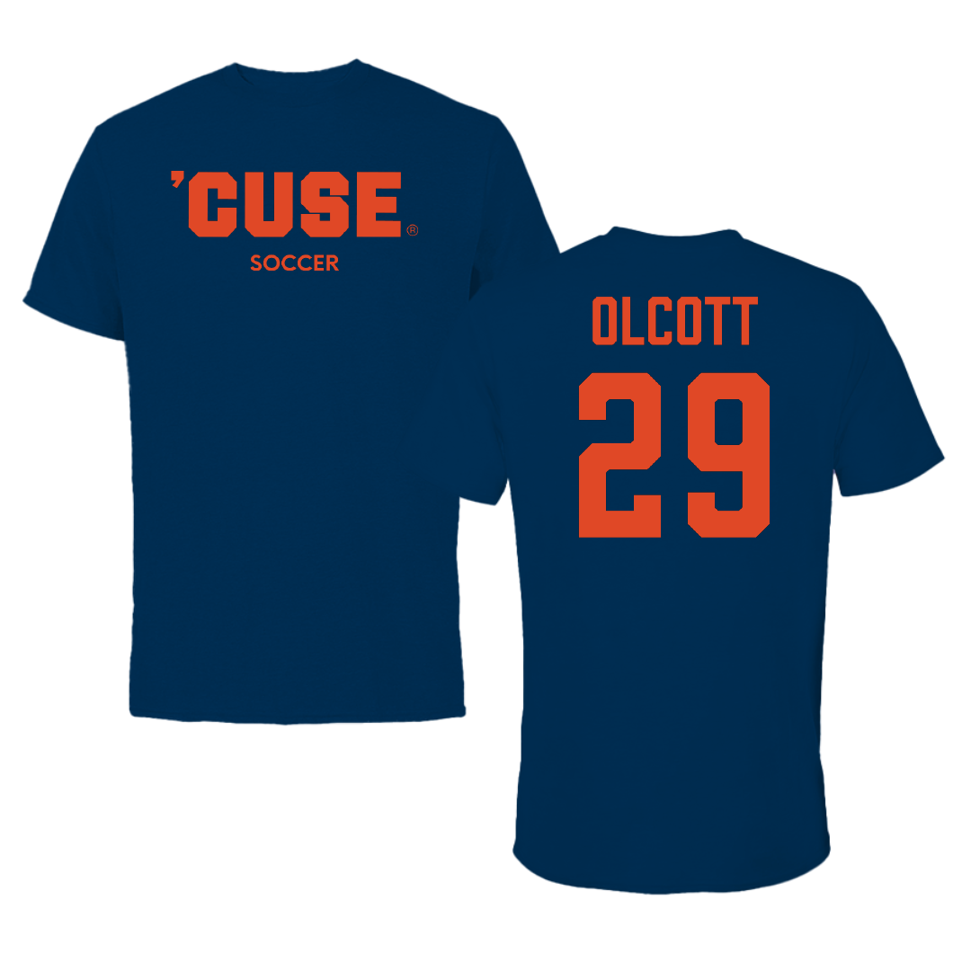 Syracuse University Soccer (M) Navy Tee - #29 Quinn Olcott