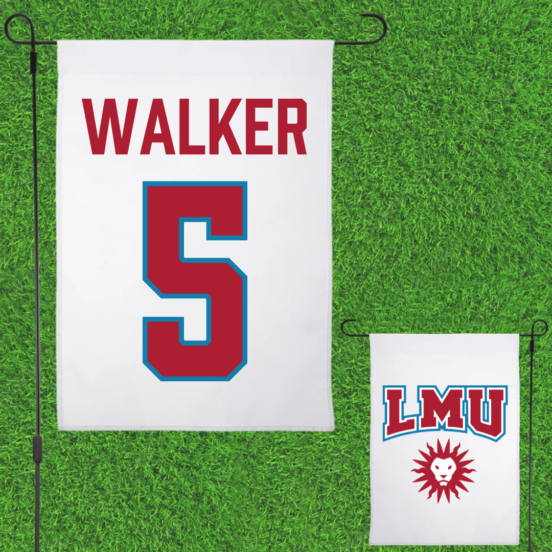 Loyola Marymount University Softball White Garden Flag - #5 Taelor Walker