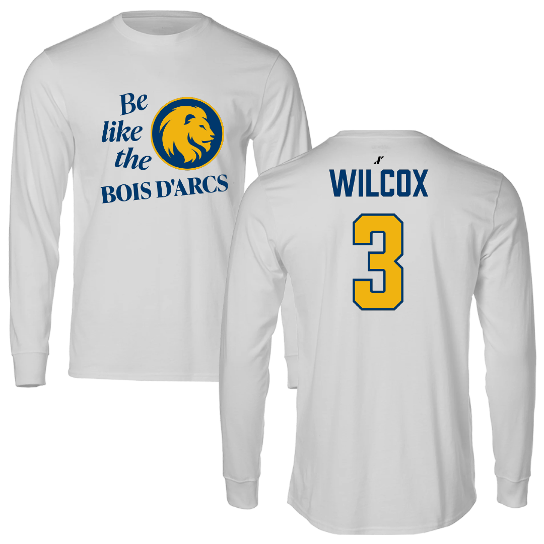 East Texas A&M University Softball Light Gray Be Like Us Performance Long Sleeve - #3 Aaliyah Wilcox
