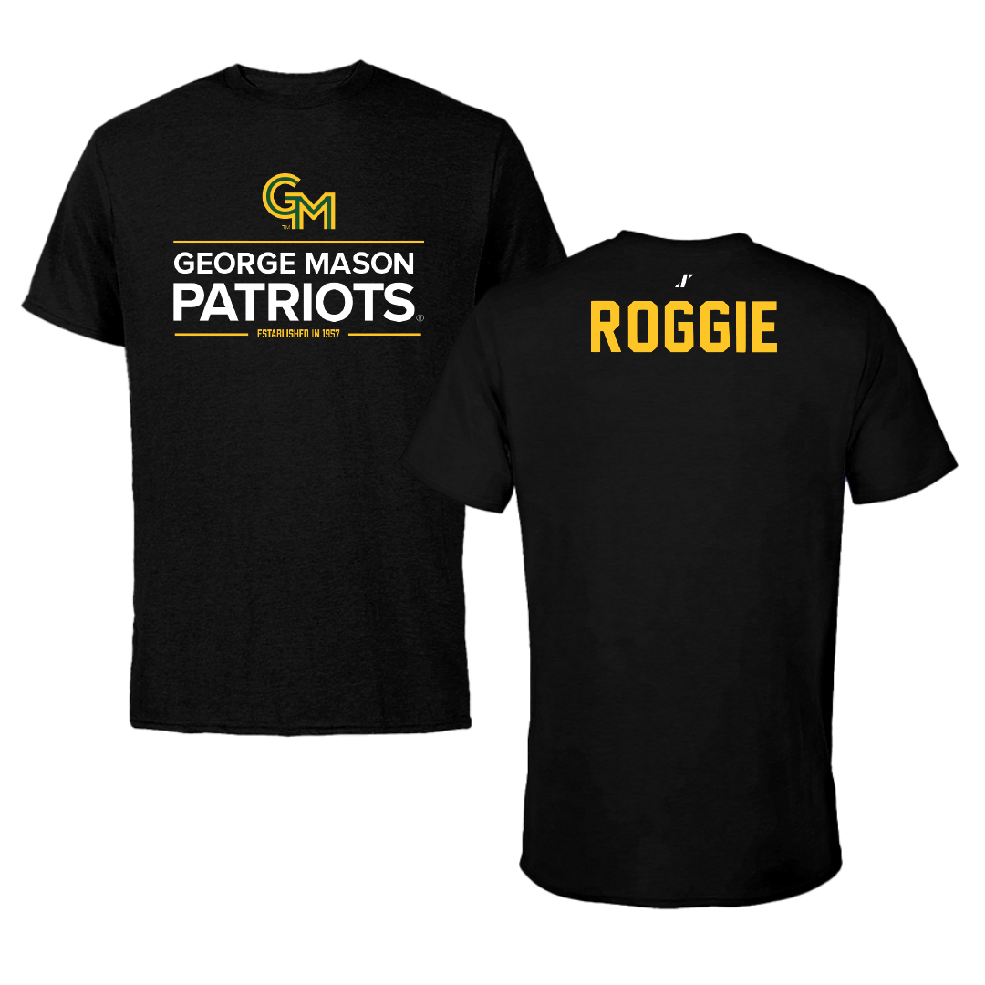 George Mason University Wrestling Black General Performance Tee - Cale Roggie