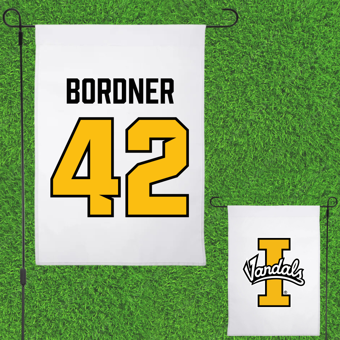 University of Idaho Football White Garden Flag - #42 Ryder Bordner