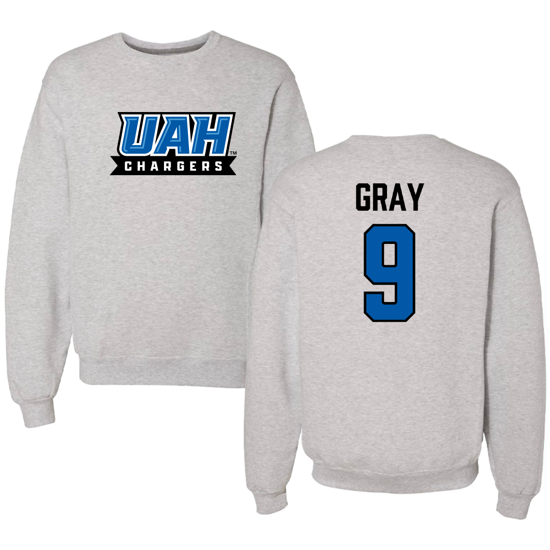 Huntsville Baseball Light Gray Crewneck - #9 Jase Gray