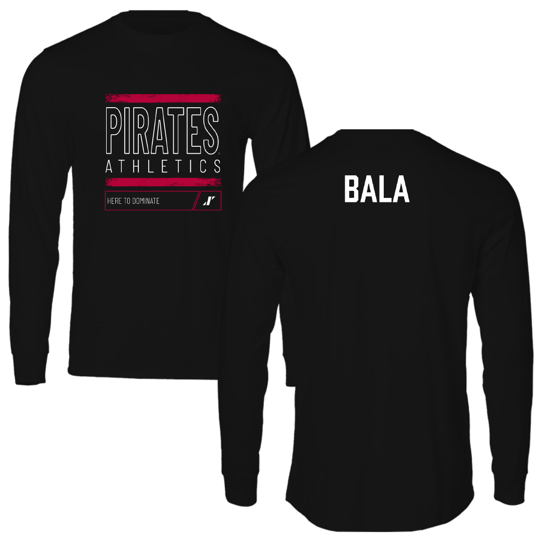 Whitworth University TF and XC Black Dominate Long Sleeve - Gage Bala