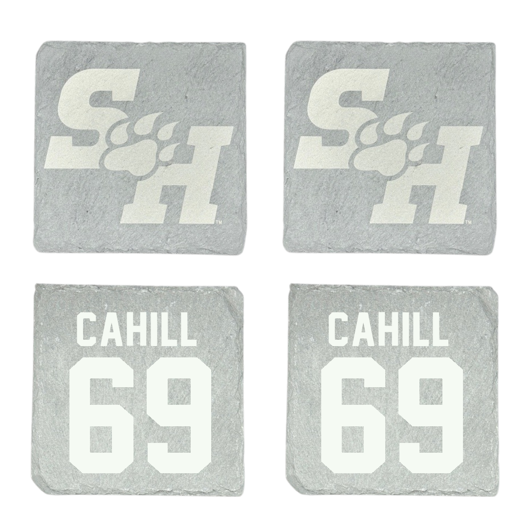 Sam Houston State University Football Stone Coaster (4 Pack)  - #69 Logan Cahill