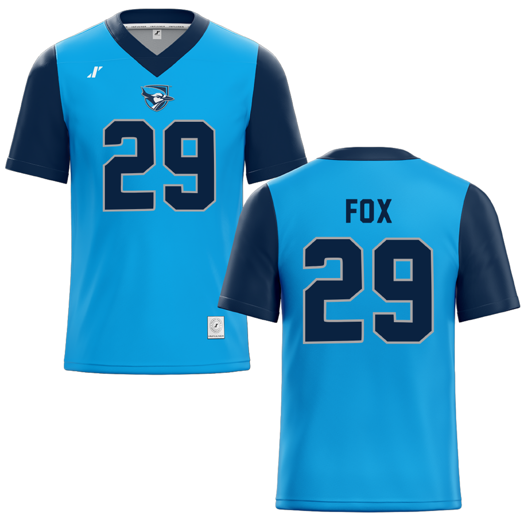 Elmhurst University Blue Football Jersey - #29 Andrew Fox
