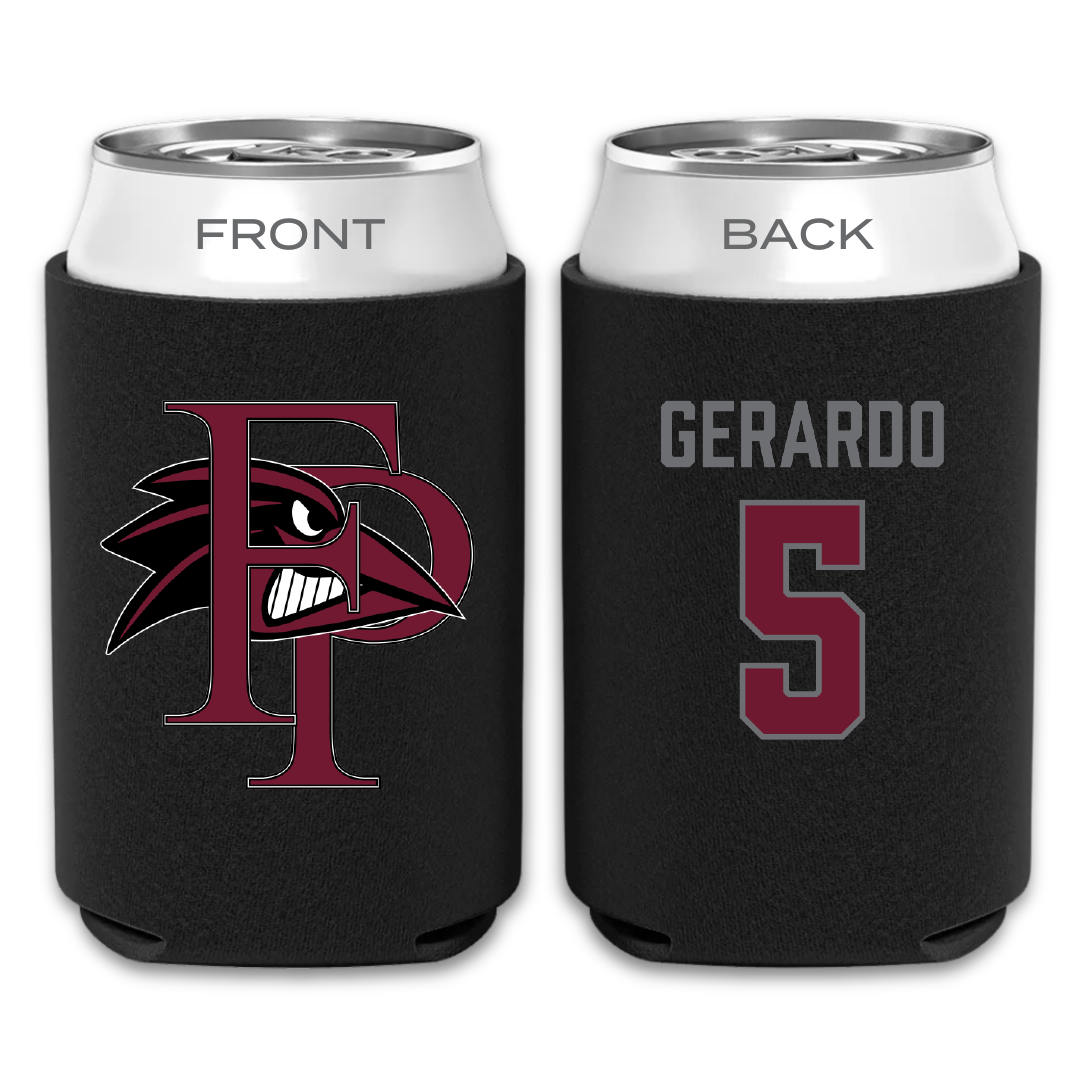 Franklin Pierce University Baseball Black Can Cooler - #5 Almani Gerardo