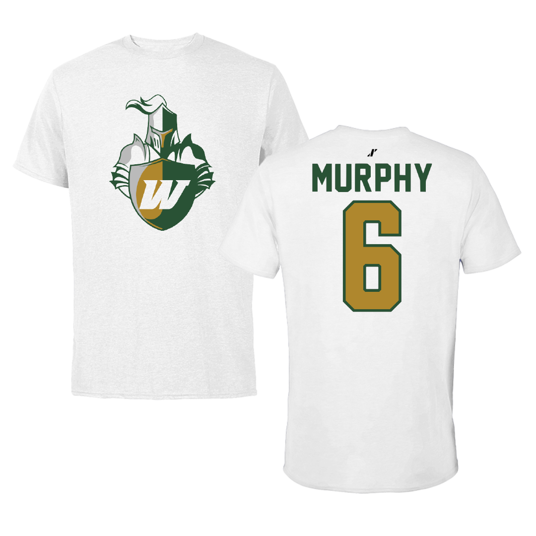 Webber International University Lacrosse White Performance Tee - #6 Liam Murphy