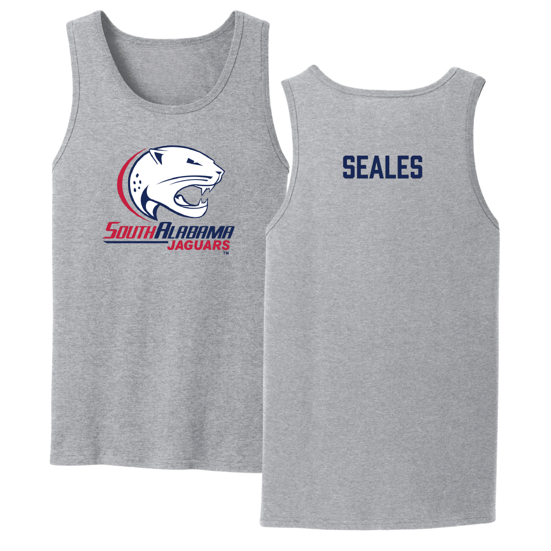 University of South Alabama Cheer Sport Gray Tank Top - Molly Seales