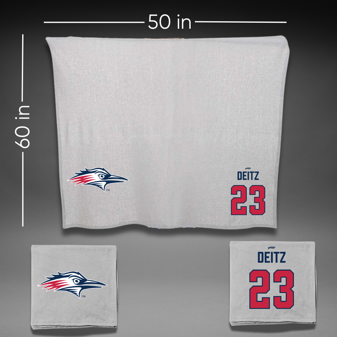 Metropolitan State University of Denver Baseball Gray Blanket - #23 Michael Deitz