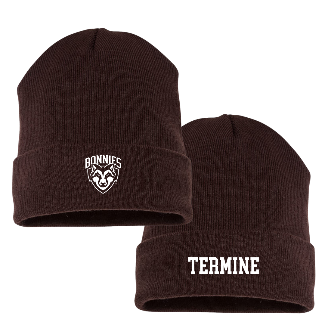 St. Bonaventure University Swimming & Diving Brown Beanie - Luigi Termine