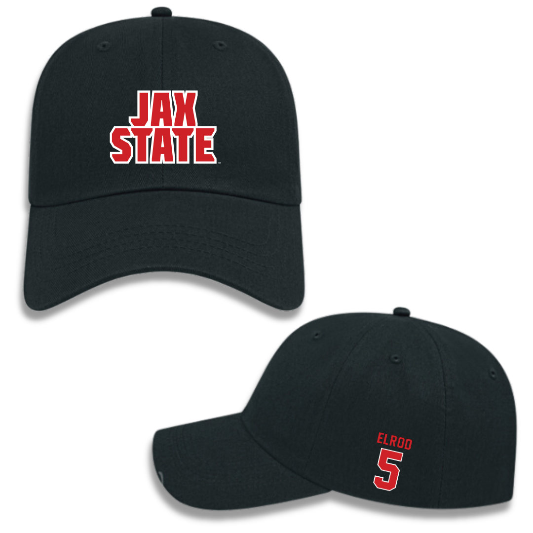 Jacksonville State University Softball Black Hat - #5 Emma Elrod