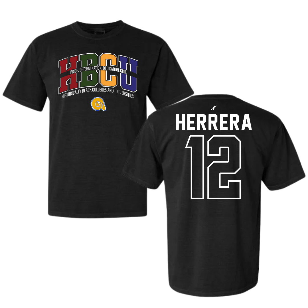 Albany State University Basketball Black HBCU Comfort Colors Tee - #12 Kayla Herrera