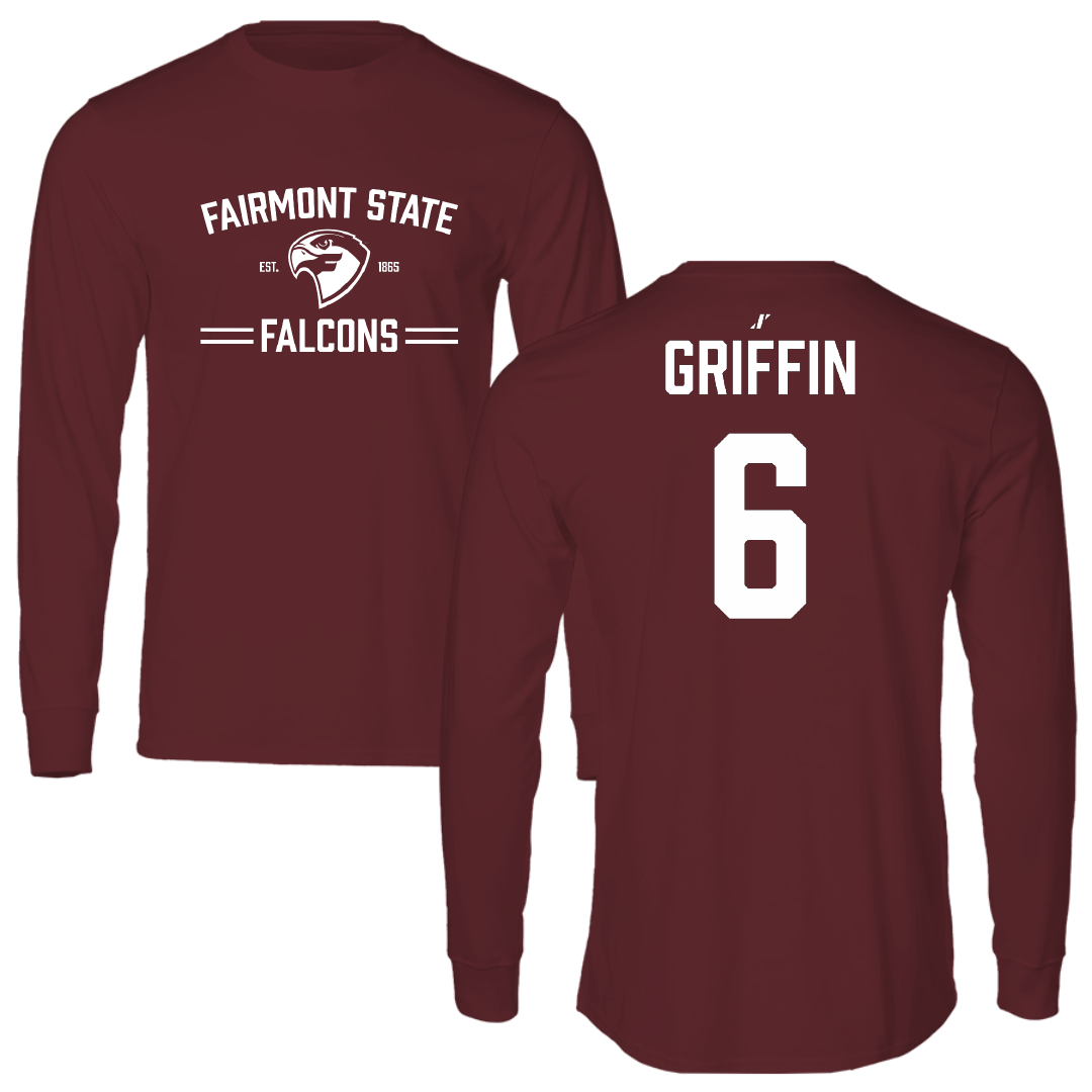 Fairmont State University Acrobatics & Tumbling Maroon General Performance Long Sleeve - #6 Emma Griffin