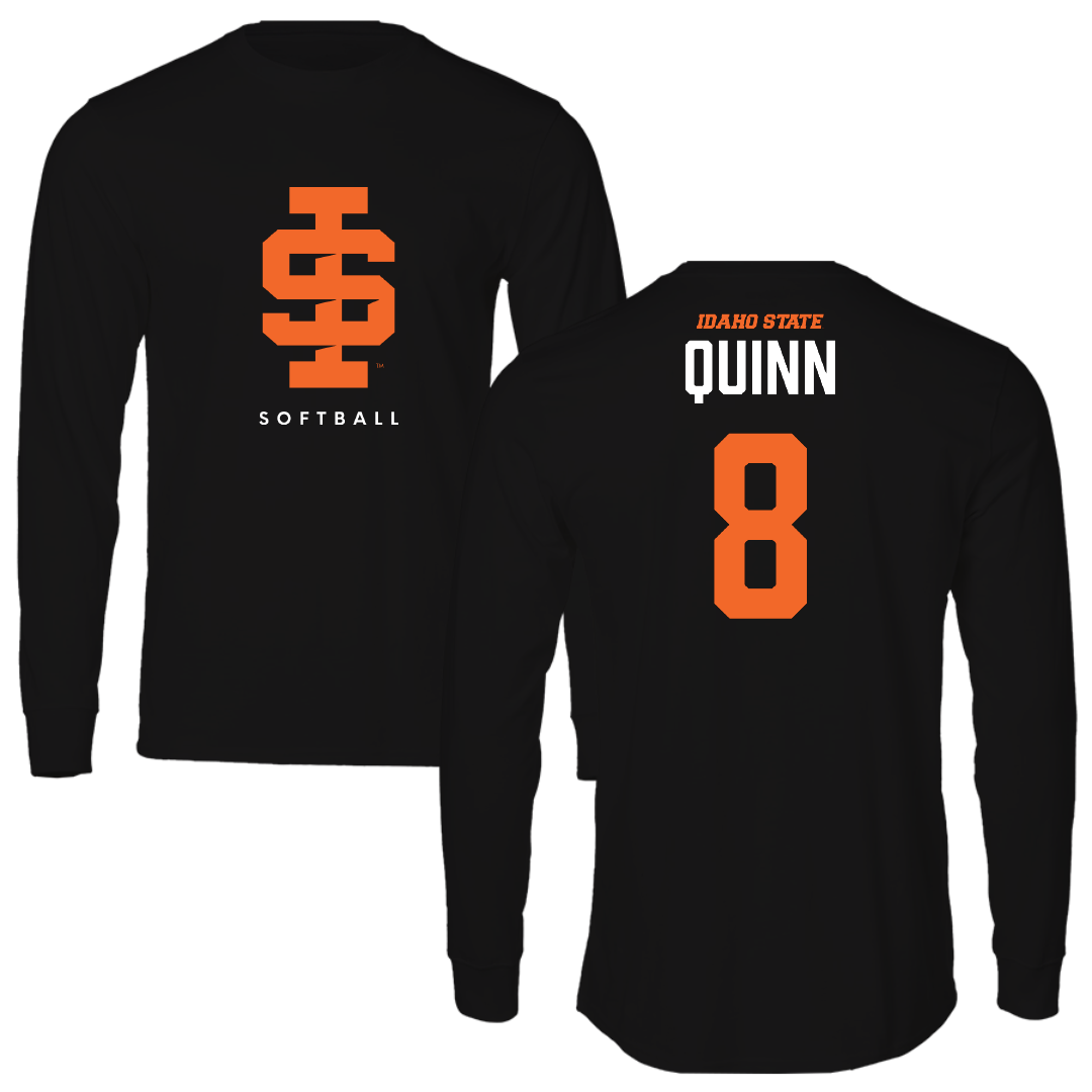 Idaho State University Softball Black Long Sleeve - #8 Rebecca Quinn