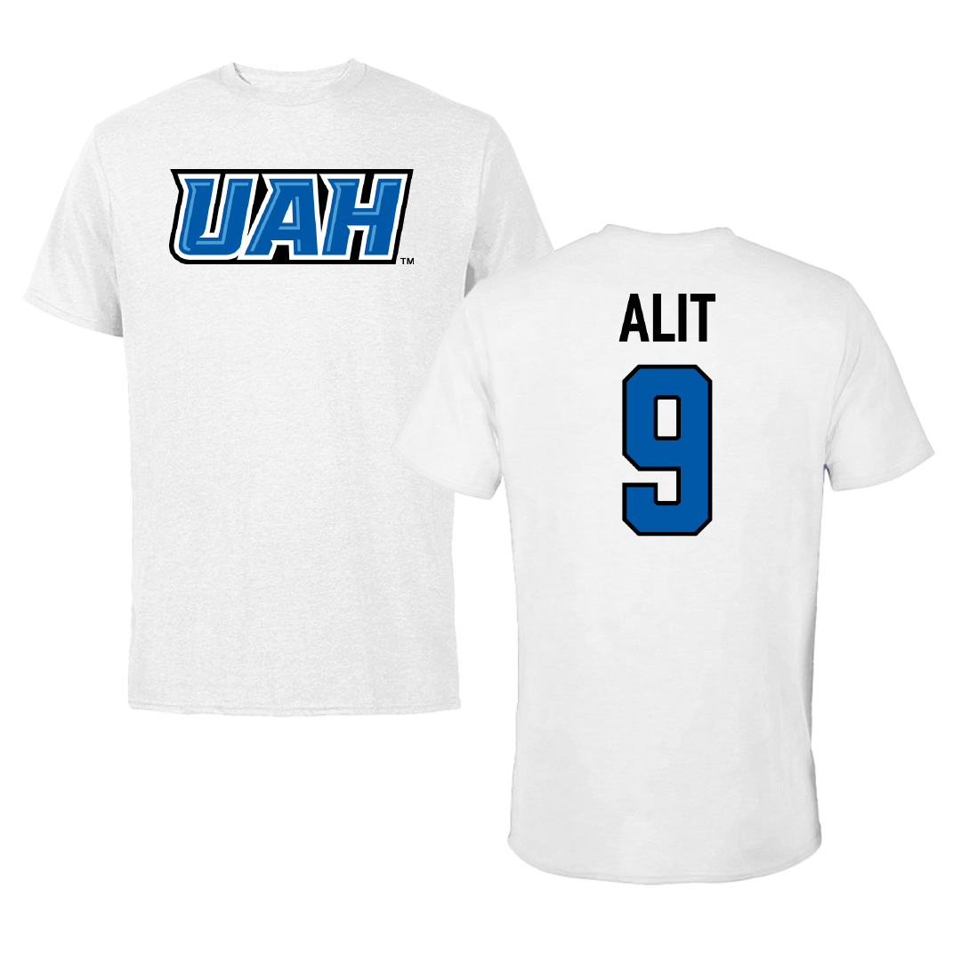 Huntsville Lacrosse (M) White Performance Tee - #9 John Alit