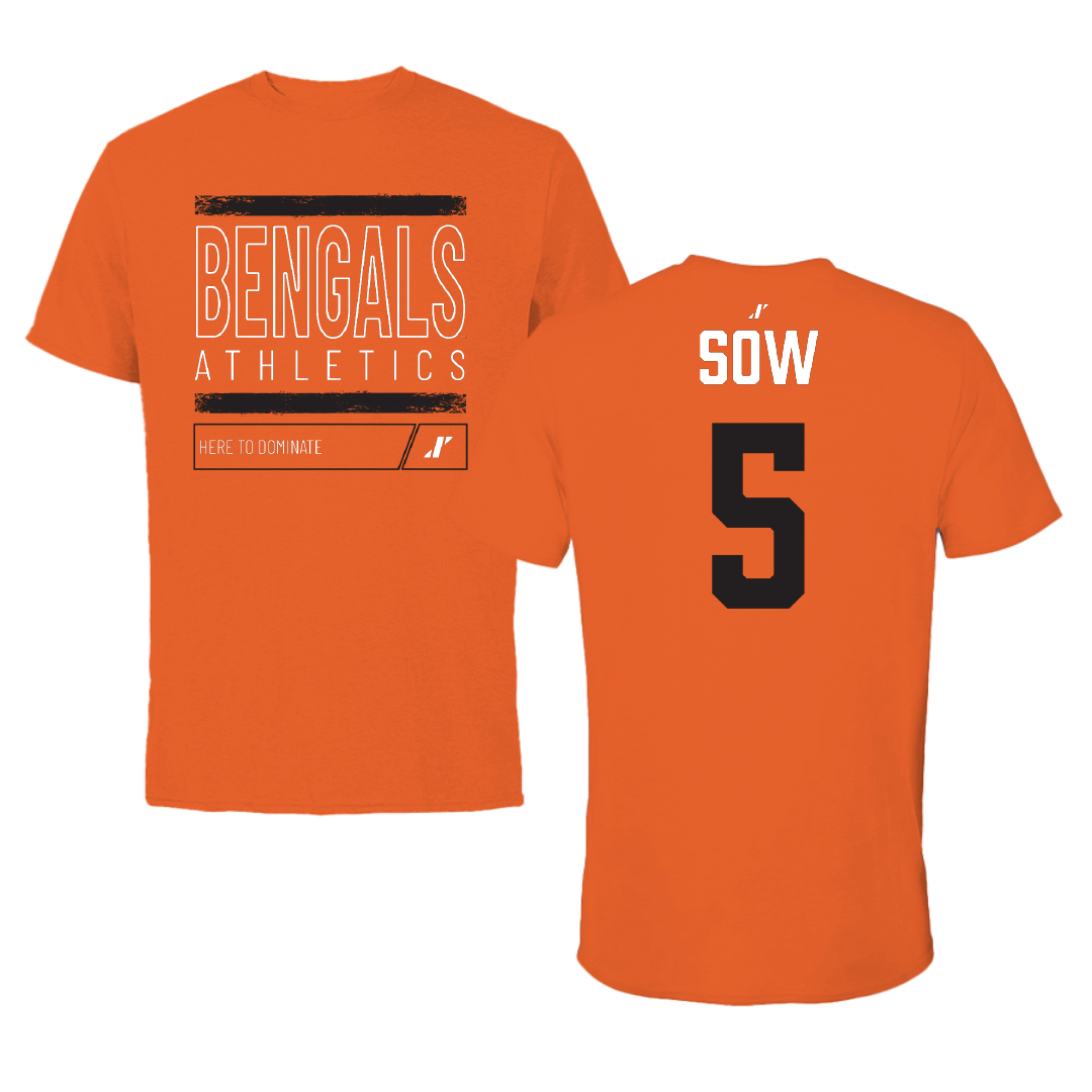 Idaho State University Basketball (M) Orange Dominate Tee - #5 Cheikh Sow