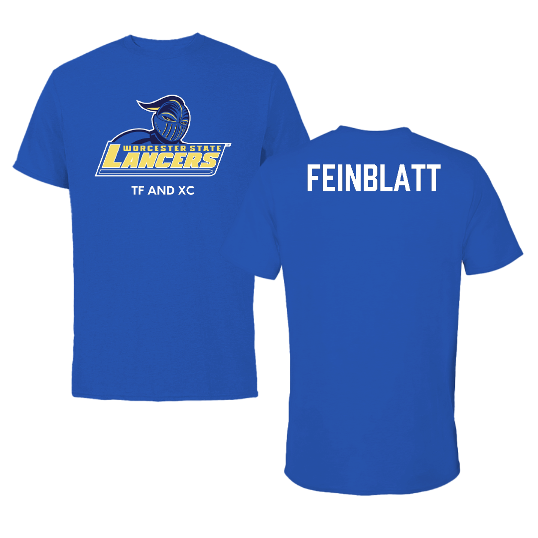Worcester State University TF and XC Blue Tee - Andrew Feinblatt