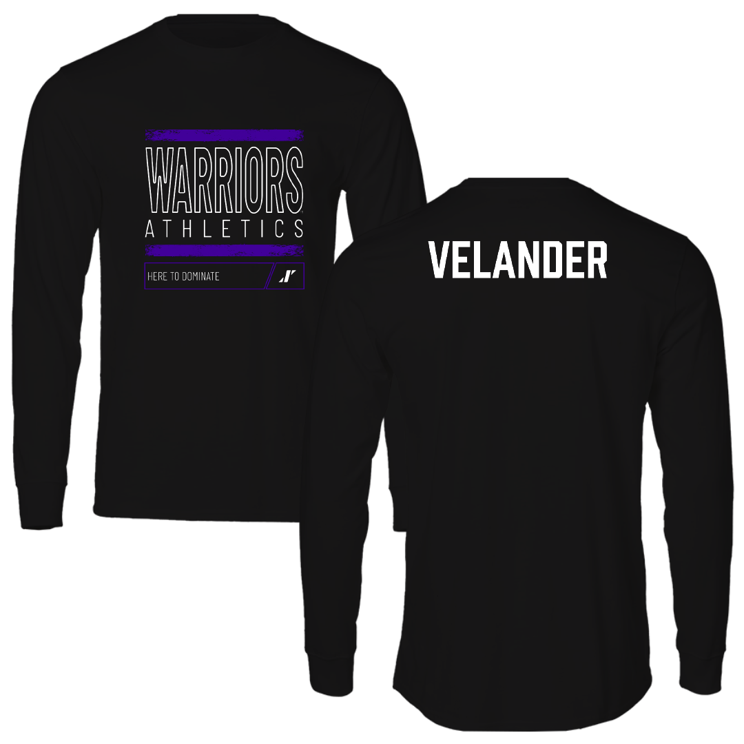 Winona State University Tennis Black Dominate Long Sleeve - Kate Velander