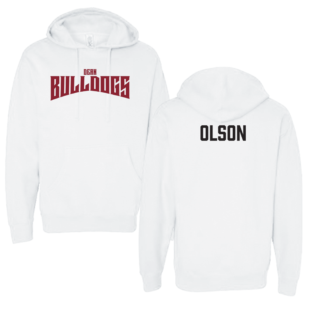 Dean College TF and XC White Classic Hoodie - Dylan Olson