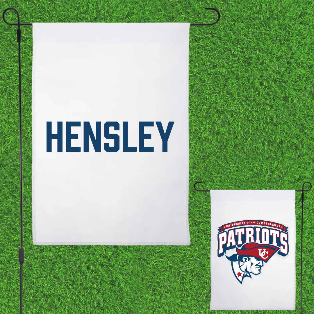 University of the Cumberlands Football White Garden Flag - Hunter Hensley