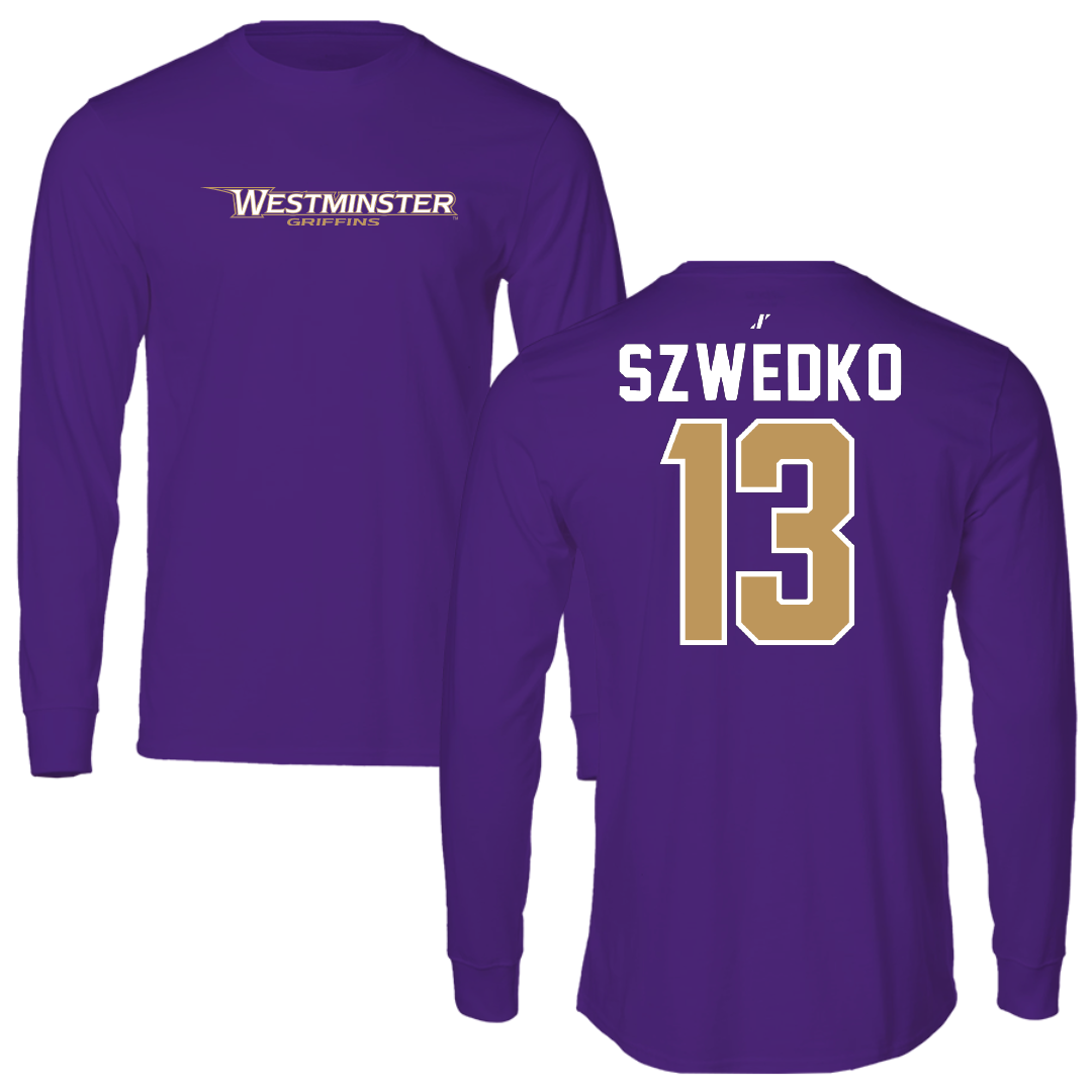 Westminster University (Utah) Lacrosse Purple Long Sleeve - #13 Grace Szwedko