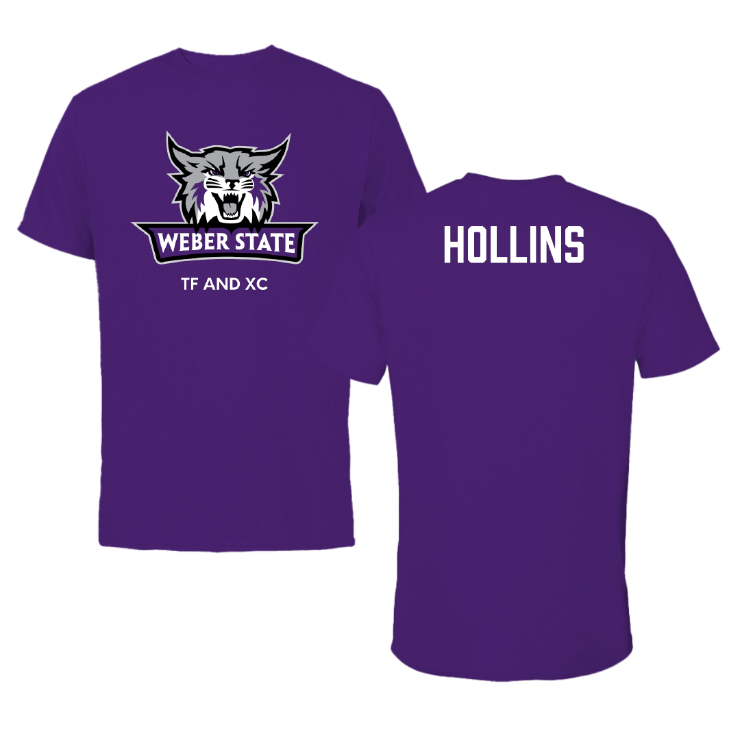 Weber State University TF and XC Purple Performance Tee - Haley Hollins