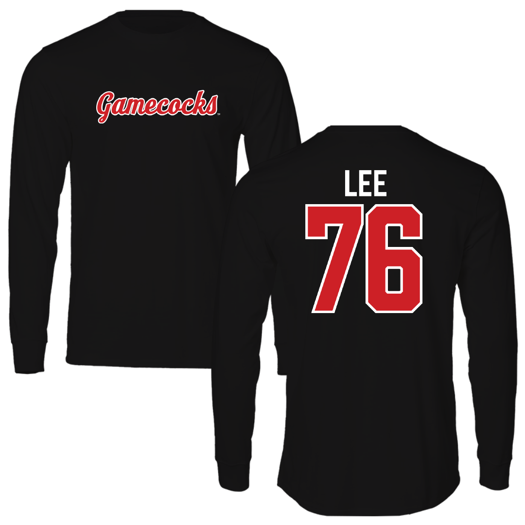 Jacksonville State University Football Black Long Sleeve - #76 Marvin Lee