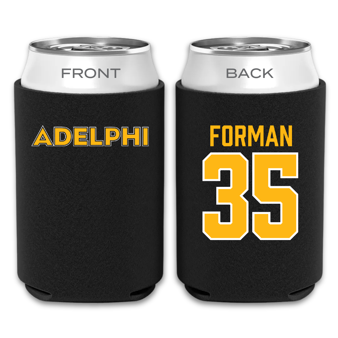 Adelphi University Baseball Black Can Cooler - #35 CJ Forman