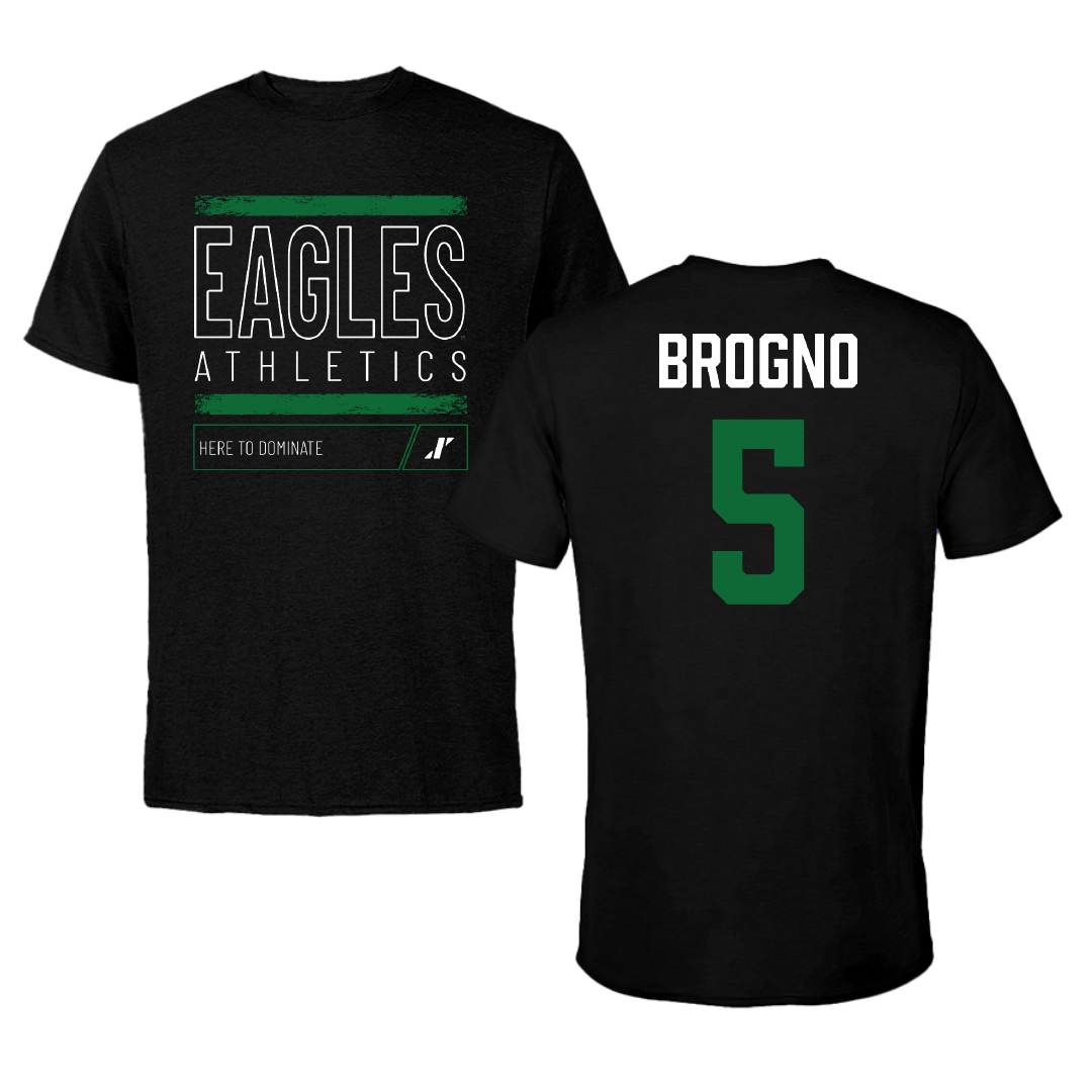 Eastern Michigan University Soccer Black Dominate Performance Tee - #5 Maria Brogno