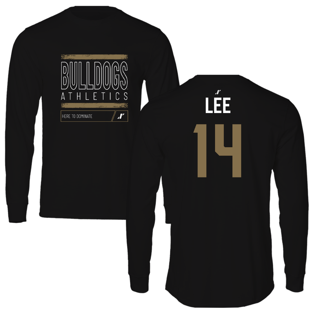 Bryant University Softball Black Dominate Long Sleeve - #14 Jaelynn Lee