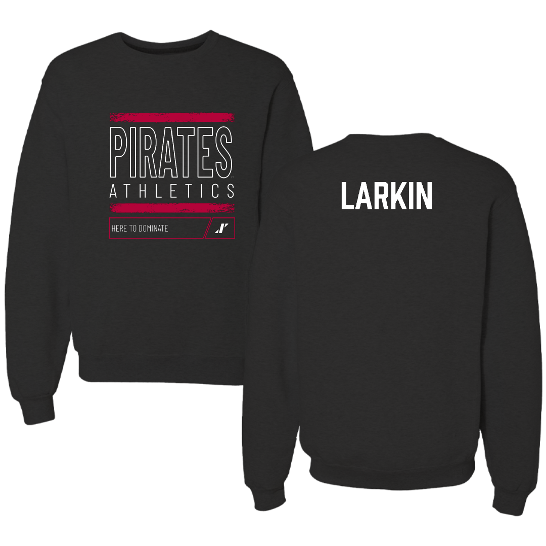 Whitworth University TF and XC Black Dominate Crewneck - Anthony Larkin
