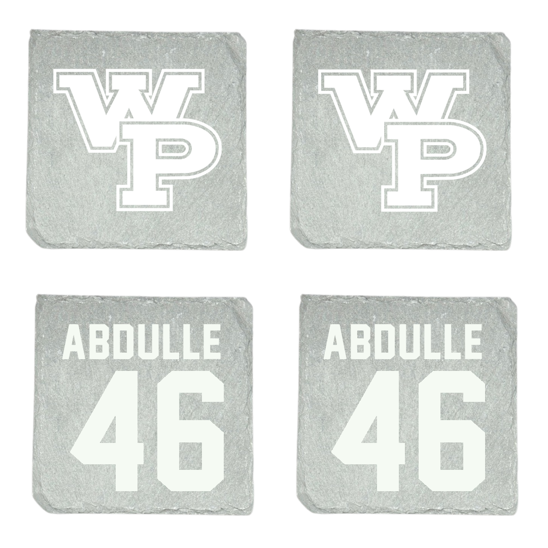 William Penn University Football Stone Coaster (4 Pack)  - #46 Omar Abdulle