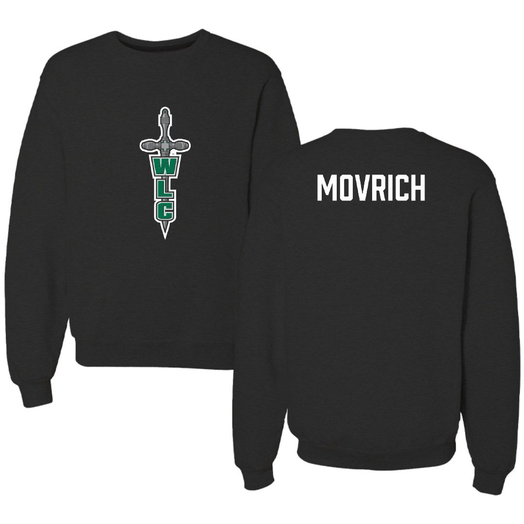 Wisconsin Lutheran College Golf Black Crewneck - Luke Movrich